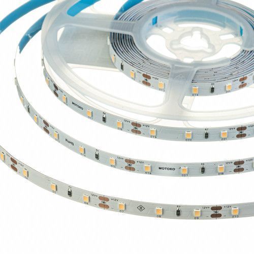 Фото Світлодіодна стрічка біла 12V Motoko smd2835 60LED/м IP20 1012017,