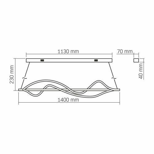 Фото LED светильник функциональный VIDEX DECORA 80W VL-CLD-990-BK 28281,