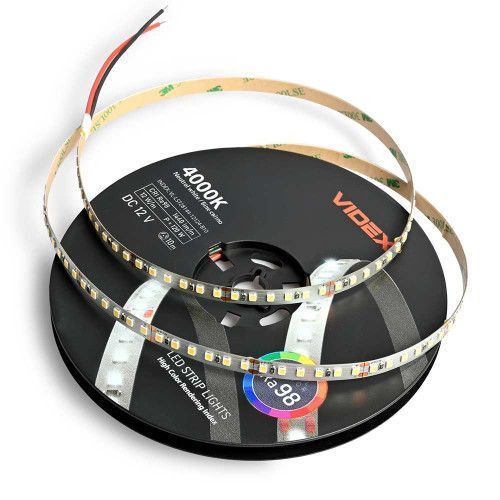 Фото LED стрічка VIDEX DC12V 120W 10M 4000K Ra98 IP20 (VL-LST28144-12124-B10) 28215,
