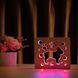Фото Светильник ночник ArtEco Light с дерева LED "Пес бульдожка" с пультом и регулировкой цвета, двойной RGB 1020384, вид 2,