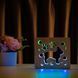 Фото Светильник ночник ArtEco Light с дерева LED "Пес бульдожка" с пультом и регулировкой цвета, двойной RGB 1020384, вид 4,