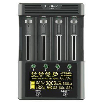 Фото Універсальний зарядний пристрій LiitoKala Lii-600 EU для акумуляторів Lii-600EU,