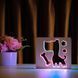 Фото Светильник ночник ArtEco Light с дерева LED "Пес и косточка" с пультом и регулировкой цвета, двойной RGB 1020372, вид 7,