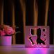Фото Светильник ночник ArtEco Light с дерева LED "Пес и косточка" с пультом и регулировкой цвета, двойной RGB 1020372, вид 2,