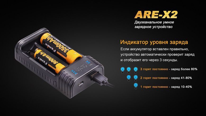 Фото Зарядний пристрій Fenix ARE-X2 ARE-X2,