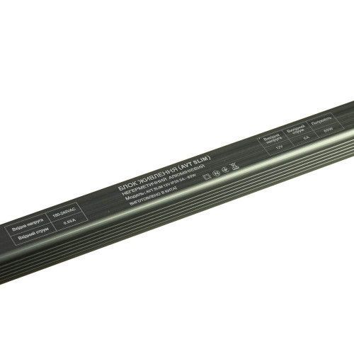 Фото Блок живлення вузький 12 В 5а 60Вт IP20 AVT SLIM 1021913,