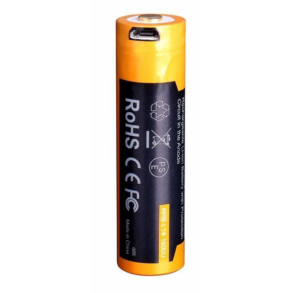 Фото Акумулятор 14500 Fenix ARB-L14-1600U micro usb зарядка ARB-L14-1600U,