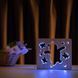 Фото Світильник нічник ArtEco Light з дерева LED "Веселий ведмедик" з пультом та регулюванням кольору, RGB 1020411, вид 4,