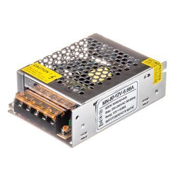 Фото Led блок живлення 12V 6.6A 80Вт IP20 MN 1013432,
