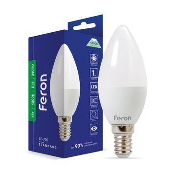 Фото Светодиодная лампа Feron LB-720 4Вт E14 4000K 25644,
