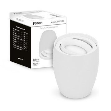 Фото Накладний світильник Feron ML306 білий 40099,