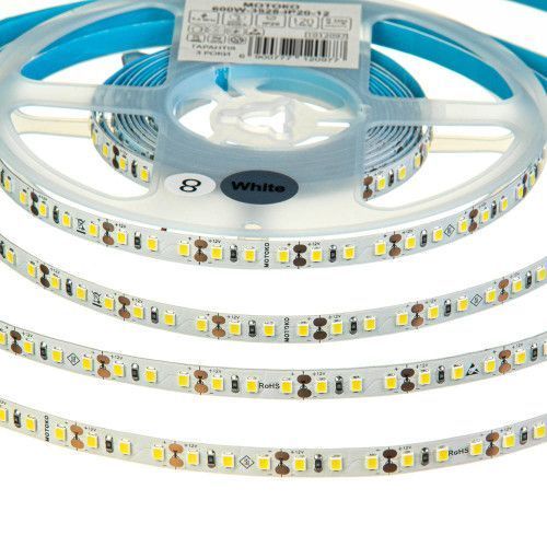 Фото Светодиодная лента теплая белая 12V Motoko smd2835 120LED/м IP20 1012105,
