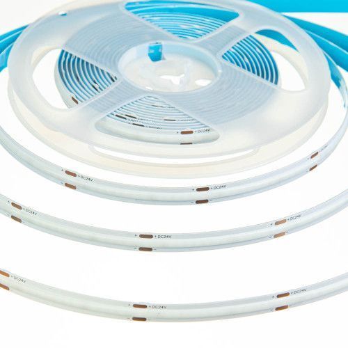 Фото Светодиодная лента синяя 24V COB 320LED/м IP20 1022567,
