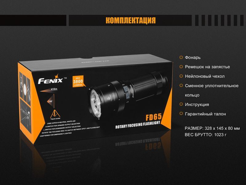 Фото Ліхтар ручний Fenix FD65 FD65,