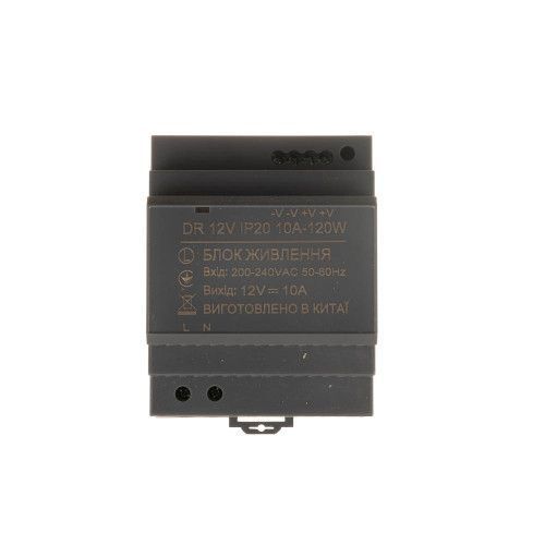 Фото Блок живлення на DIN-рейку 12V 10А 120W IP20 DR 1021421,