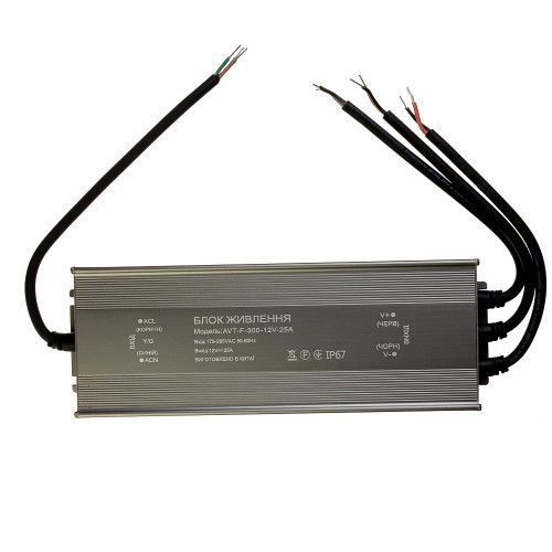 Фото Led блок живлення 12V (герметичний) 25А 300Вт AVT 1019880,