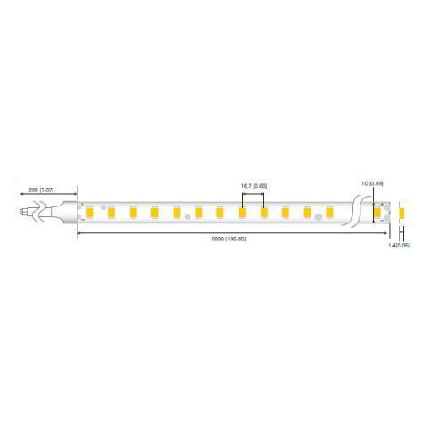 Фото LED стрічка RISHANG 60-2835-12V-IP33 12W 970Lm 6000K 5м (RD0060TA-A-W) 671,