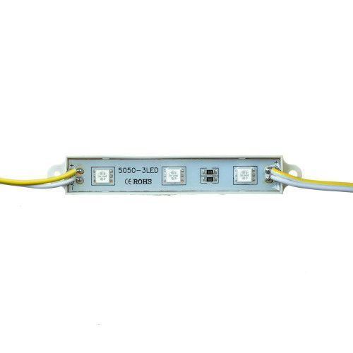 Фото Світлодіодний модуль 12 V жовтий smd5050 3led 0.72 W IP65 1018056,