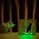 Фото Світильник нічник ArtEco Light з дерева LED "Пес та сліди" з пультом та регулюванням кольору, RGB 1020379, вид 3,