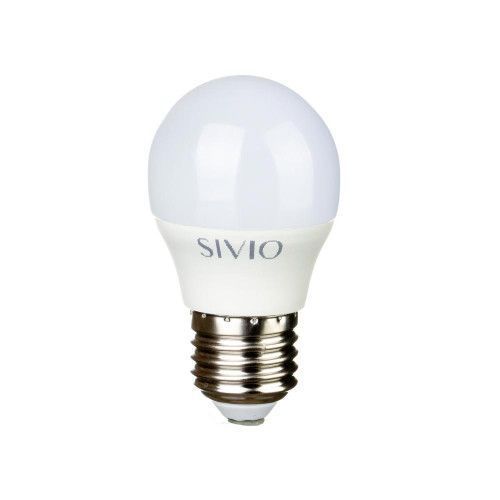 Фото LED лампа Е27 G45 6W нейтральная белая 4100К SIVIO 1012813,