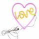 Фото Светильник Goldlux 327154 Neon Love Heart Led 1x3W USB 5V DC 1A IP20 Wh 91601, вид 1,
