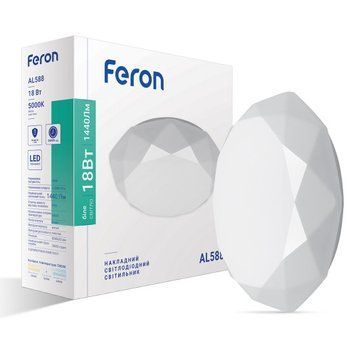 Фото Светодиодный светильник Feron AL588 18W 5000К 40192,