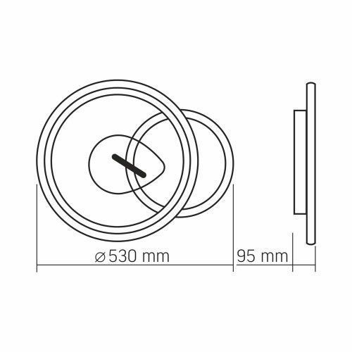 Фото LED светильник функциональный VIDEX DECORA 52W VL-CLD-992-BSL 28280,