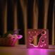 Фото Світильник нічник ArtEco Light з дерева LED "Вовк та місяць" з пультом та регулюванням кольору, RGB 1020407, вид 6,