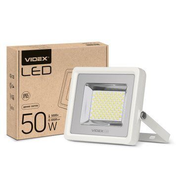 Фото LED прожектор VIDEX PREMIUM 50W 5000K Білий 23577,