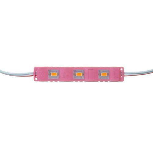 Фото Світлодіодний модуль 12 V рожевий smd5730 3led 1.5 W IP65 1019012,