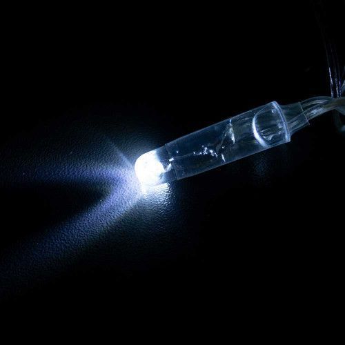 Фото Гірлянда вулична STARLIGHT бахрома білий 75LED IP44 прозорий 2x0,7м 57268,