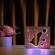 Фото Светильник ночник ArtEco Light с дерева LED "Волк и луна" с пультом и регулировкой цвета, двойной RGB 1020408, вид 7,