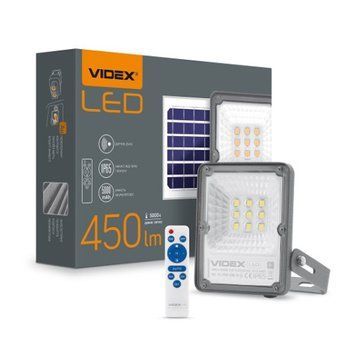 Фото LED прожектор автономний VIDEX 10W 5000K Сенсорний (VLE-FSO-205-S) 27460,