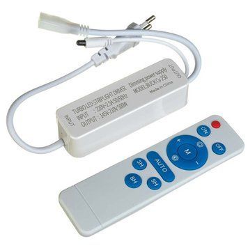 Фото Адаптер живлення для світлодіодної стрічки AVT 220В SMD2835 (пластик) IP20 + пульт Д/У 1022496,