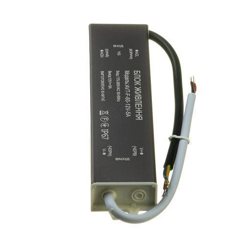 Фото Led блок живлення 12V (герметичний) 5А 60Вт AVT 1019874,
