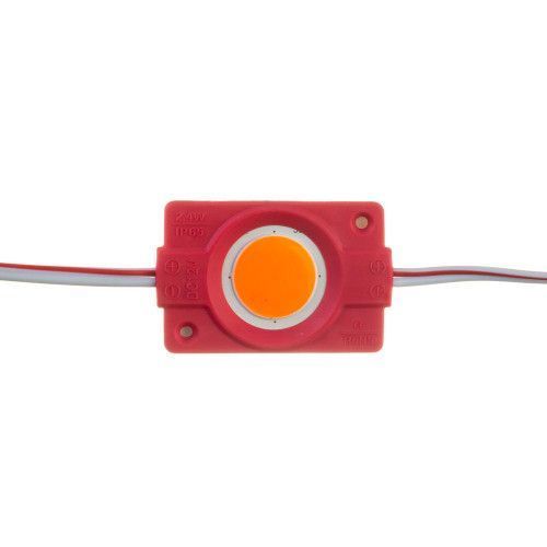 Фото Светодиодный модуль 12 V красный COB круглый 1led 2,4 W IP65 1018223,