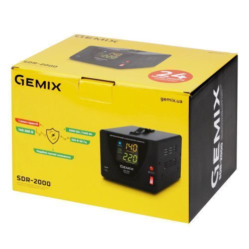 Фото Стабилизатор напряжения Gemix SDR-2000 SDR2000.1400W,