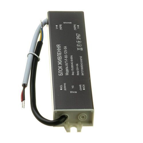 Фото Led блок живлення 12V (герметичний) 5А 60Вт AVT 1019874,