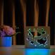 Фото Светильник ночник ArtEco Light с дерева LED "Две акулы и рыбки" с пультом и регулировкой цвета, двойной RGB 1020432, вид 4,