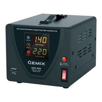 Фото Стабілізатор напруги Gemix SDR-500 SDR500.350W,