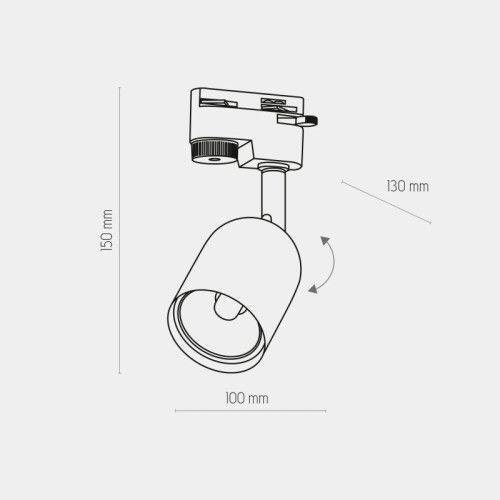 Фото Трековый светильник TK-Lighting tracer gu10 Черный 4498 4498,