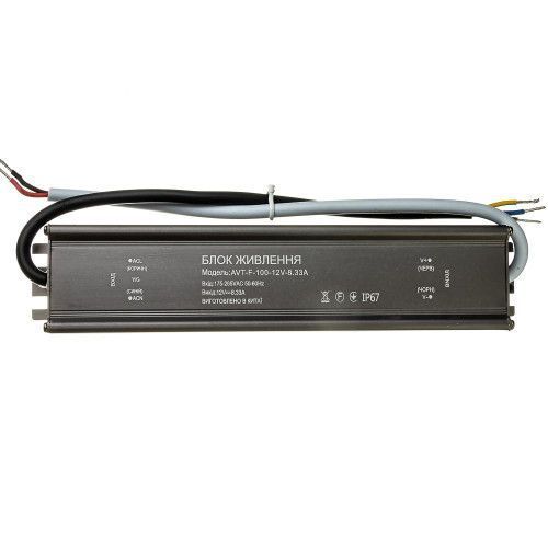Фото Led блок живлення 12V (герметичний) 8,33А 100Вт AVT 1019875,