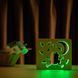 Фото Светильник ночник ArtEco Light с дерева LED "Лягушка и сверчки" с пультом и регулировкой цвета, RGB 1020419, вид 3,