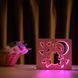 Фото Светильник ночник ArtEco Light с дерева LED "Лягушка и сверчки" с пультом и регулировкой цвета, RGB 1020419, вид 6,