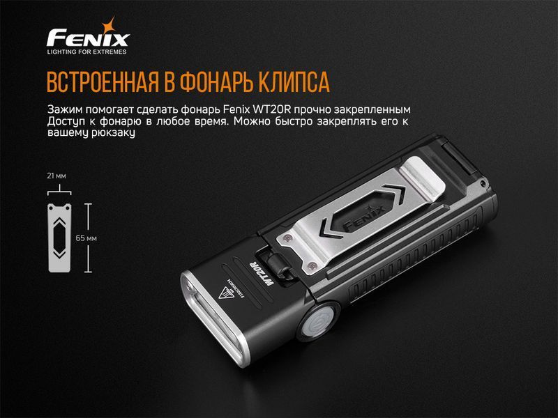 Фото Ліхтар ручний Fenix WT20R WT20R,