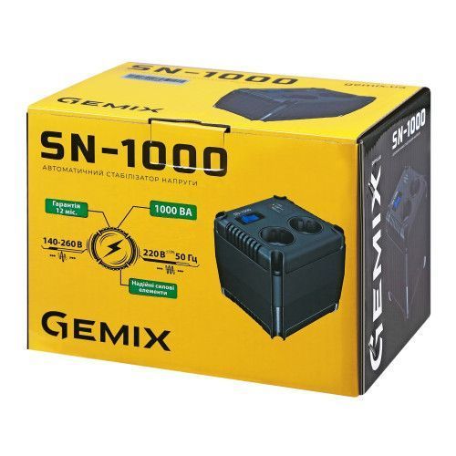 Фото Стабилизатор напряжения Gemix SN-1000 SN-1000,
