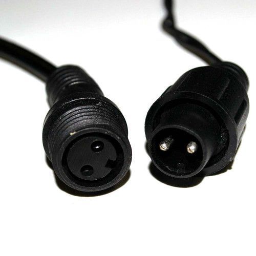Фото Гирлянда уличная STARLIGHT бахрома желтый/белый Flash 75LED IP44 черный 2x0,7м 57265,