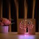 Фото Светильник ночник ArtEco Light с дерева LED "Деревце" с пультом и регулировкой цвета, двойной RGB 1020480, вид 7,