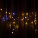 Фото Гирлянда уличная STARLIGHT бахрома желтый/белый Flash 75LED IP44 черный 2x0,7м 57265, вид 2,