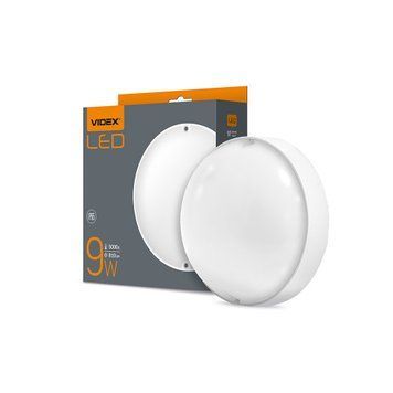 Фото LED світильник IP65 круглий VIDEX 9W 5000K білий 24360,